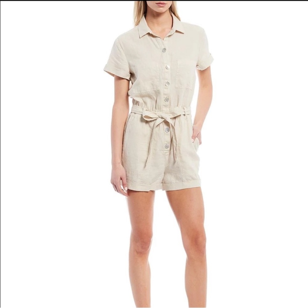 Anthropologie Cloth & Stone Utility Romper